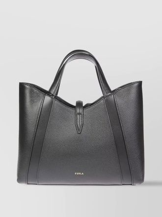 Furla leather tote bag