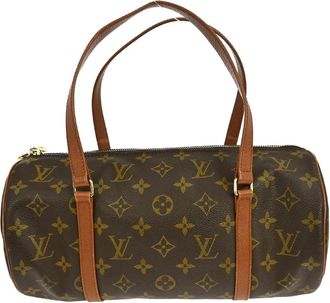 Louis Vuitton Papillon Handbag Monogram Canvas Brown Canvas Handbag (Pre-Owned)