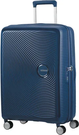 American Tourister Koffer AMERICAN TOURISTER Soundbox, Damen, Gr. B/H/T: 46,5cm x 67cm x 29cm, blau (dunkelblau), Polypropylen, Koffer Koffer