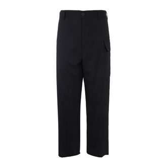 Marni Heren, Broeken, Blauw, Maat: L Wol