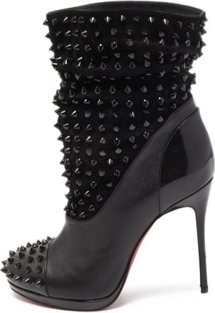 Christian Louboutin Stivali con borchie 100mm - Nero