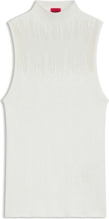 HUGO BOSS Sleeveless Tops - Dames - Tops zonder mouwen - Wit - XL - Tops