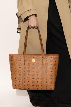 MCM Toni Medium Shopper Bag, Womens, Brown