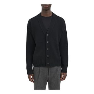 Paolo Pecora Cardigan in lana - Knitwear - Hombre - Negro - XL