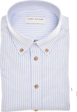 John Miller Lichtblauw 5142506 - Heren - Casual Overhemden - Blauw - 2XL - Overhemden