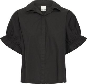Ichi Ihsami Sh Blouse - Dames - Blouses - Zwart - XS - Katoen - Overhemden