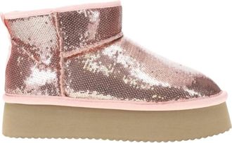 Corkys Footwear Womens Room Service Sequin Bootie In Blush