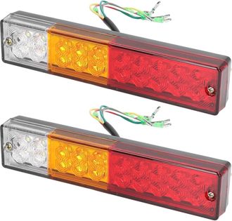 OEM Par De Luces Traseras Rectangulares De 20 Led Para Remolques, Luces De Posici&oacute;n Laterales Traseras Impermeables Para Autocaravanas, Camiones Y Furgone