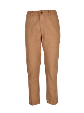 Department Five Tapered Brown Chino Trousers with Clean Silhouette