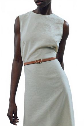 Lizzie Fortunato Skinny Georgia Belt In Tan