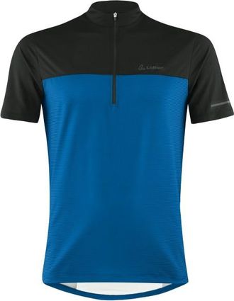 LOEFFLER Bike Shirt Half-Zip Glow Velotrikot f&uuml;r Herren | blau