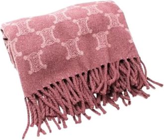 Celine Pre-owned Stole - Dames - Vintage Accessoires - Roze - ONE Size - Wol - Vintage