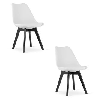 OEM Silla Mark - Patas Blancas / Negras X 2