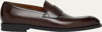 Ermenegildo Zegna Mens Calfskin Penny Loafers