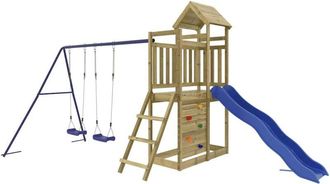 vidaXL Parque Infantil De Exterior Madera De Pino Impregnada Vidaxl