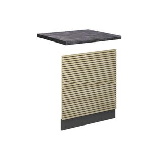 Vicco Panel Frontal Fame-line, Panel De Roble, 60 Cm, Et Antracita Vicco