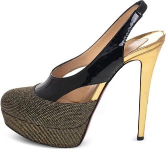 Christian Louboutin 130mm panelled pumps - Black