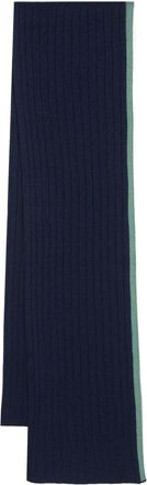 Dell'Oglio cashmere ribbed knit scarf - men - Cashmere - One Size - Blue
