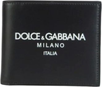 Dolce & Gabbana Portafoglio in pelle con logo stampato - - Accessories - Uomo - Nero - ONE SIZE