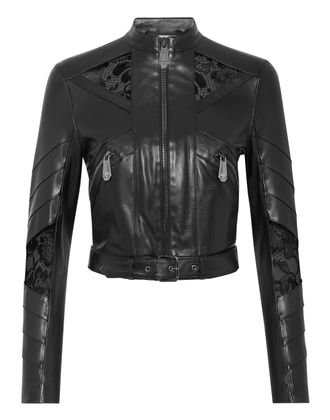 Philipp Plein Leren Motorrijder