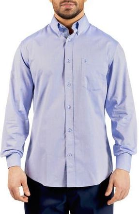 Tailorbyrd Signature Cotton Oxford Button-Down Shirt in Light Blue at Nordstrom Rack, Size Xxx-Large