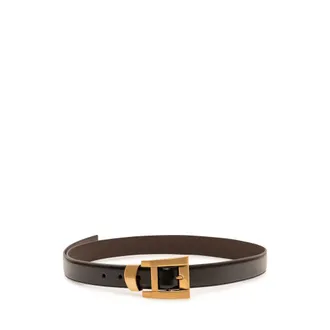 Versace Dames, Accessoires, Zwart, Maat: 95 CM Leer