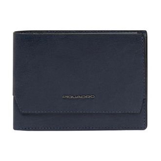 Piquadro Wallets & Cardholders, male, Blue, Size: ONE SIZE Wallet with flip up ID window