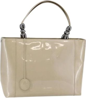 Dior Pre-owned Vintage Tote Bag - Dames - Vintage Handtas - Beige - ONE Size - Leer - Vintage