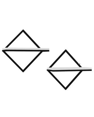 Hanah Home Modern Wall Shelf 2Pc Set