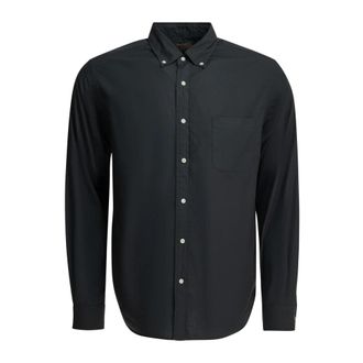 Beams Plus Button-Down Oxford Overhemd - Heren - Casual Overhemden - Blauw - L - Katoen - Overhemden