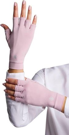 Coolibar Ouray Fingerless UV Sun Gloves, UPF 50+ Sun Protection in Dusty Mauve at Nordstrom, Size X-Large