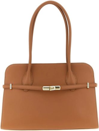 Furla Tassen, Dames, Bruin, ONE Size, Leer, Goccia Dome L