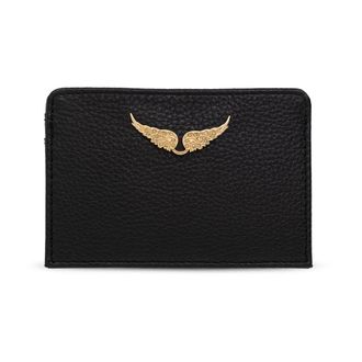 Zadig&Voltaire Leather card case - female - Zadig & Voltaire - Wallets & Cardholders - Black - ONE SIZE - Accessories