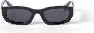 Miu Miu Miu Glimpse Sunglasses, Woman, Slate Gray Lenses