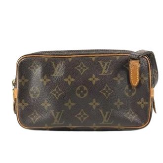 Louis Vuitton Pre-owned Mini Bags, female, Brown, Size: ONE SIZE Pre-owned Pochette Shoulder Bag