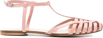 Anna F. 512 T-bar caged sandals - women - Calf Leather/Calf Leather/Nappa Leather - 37 - Pink