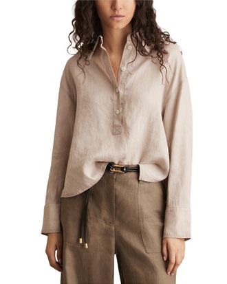 Reiss Nina Overhead Linen Shirt