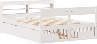 vidaXL Vidaxl - Estructura De Cama Sin Colch&oacute;n Madera Maciza De Pino 160x200 Cm