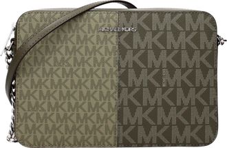 Michael Kors Jet Set Umh&auml;ngetasche Damens Stoff Gr&uuml;n/Oliv