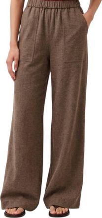 DIEGA Perillo Wide Leg Pant In Dark Taupe