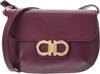 Ferragamo Gancini Leather Shoulder Bag