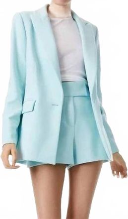 Alice & Olivia Justine Roll Cuff Blazer In Julep