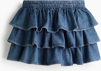 H&M Stufenjupe aus Denim - Blue