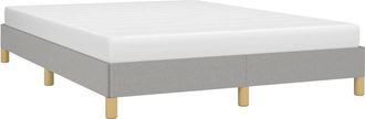 vidaXL Cama Sin Colch&oacute;n Tela Gris Claro 160x200 Cm Vidaxl