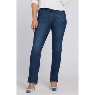 NYDJ Marilyn Clean Front Ankle Straight Leg Jeans in Sunset Villa at Nordstrom, Size 10P