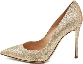 Gianvito Rossi Pumps con glitter - Oro