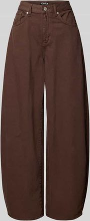 Only Barrel Fit Jeans aus reiner Baumwolle Modell TAYLOR in Dunkelbraun, Gr&ouml;&szlig;e XL/32