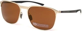 Porsche Design Squared Sunglasses - unisex - Porsche Design - Sunglasses - Yellow - 57 MM - Accessories