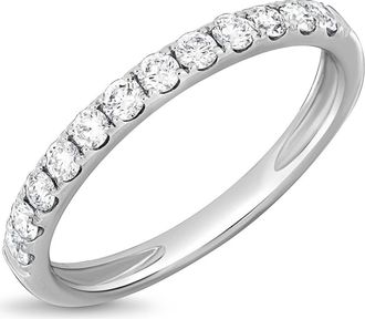 Bony Levy Audrey Diamond Stacking Ring in 18K Whtie Gold at Nordstrom Rack, Size 6.5