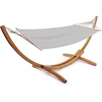 Habitat et Jardin Habitat Et Jardin - Amaca in legno con tela di cotone Dallas - 3 m - Grigio